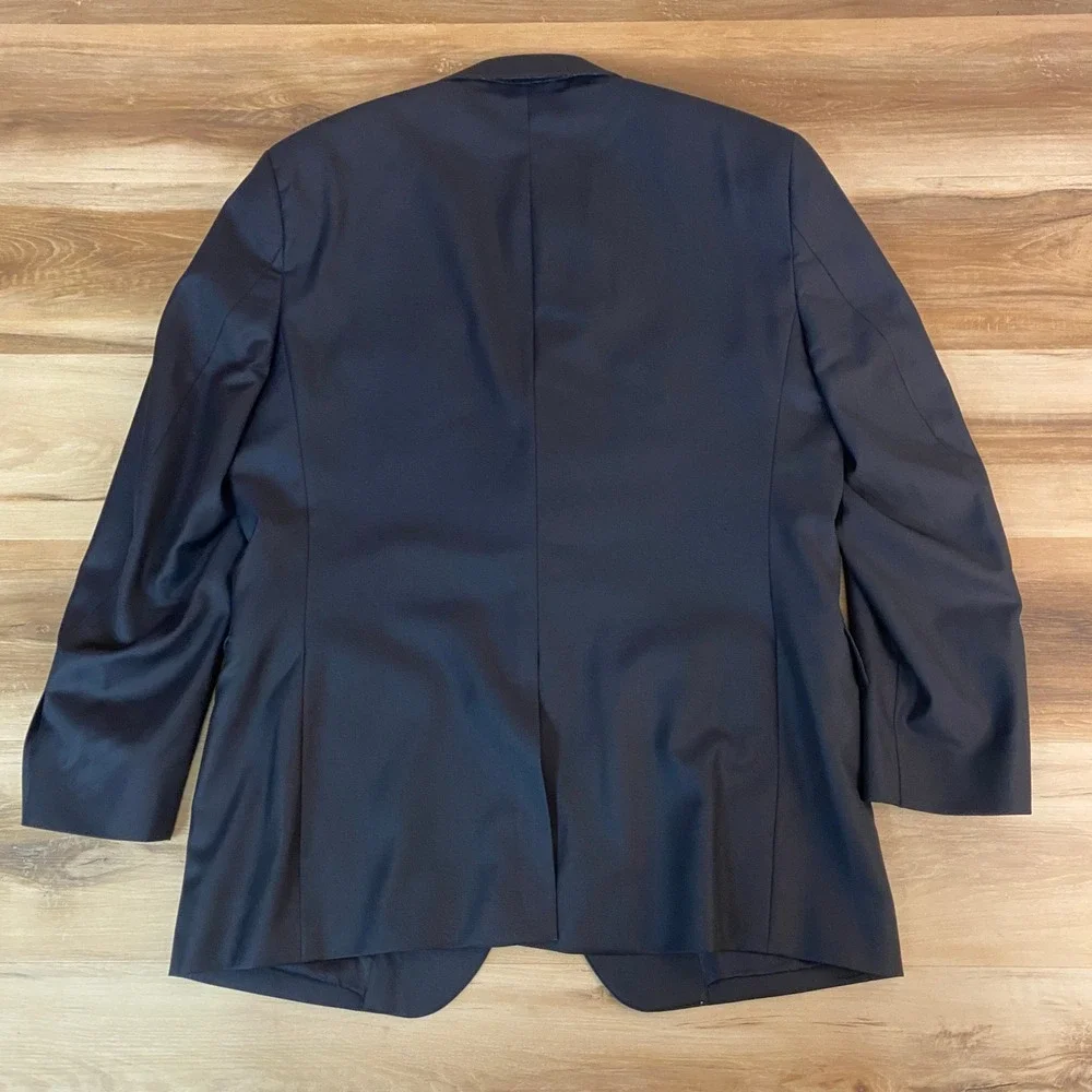 Jos A. Bank Signature Collection Blazer Mens 43R Navy Blue Wool 2 Gold Buttons